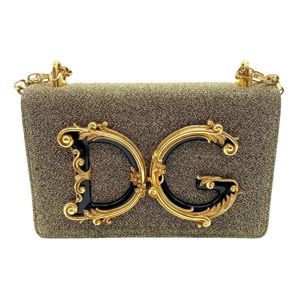 Dolce & Gabbana Gold and Black Clutch